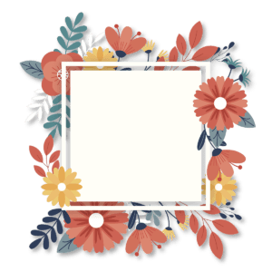 —Pngtree—flower frame png template 5528573